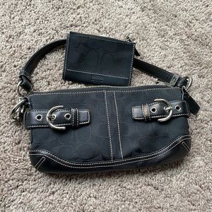 Coach Mini purse with matching credit card holder